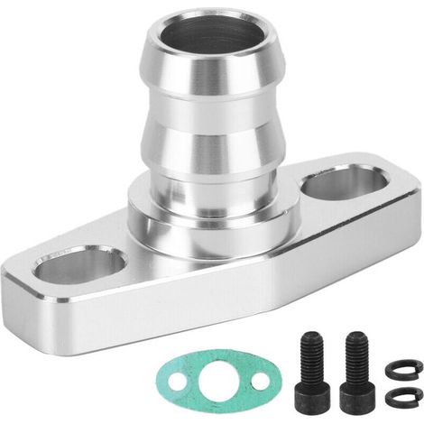 Qiilu turbo oil drain flange Joint de de sortie de vidange d'huile de turbocompresseur Kit de de vidange d'huile Turbo pour T3 T4 T3 / T4 T60 T70 T61 T04B T04E T04S. (1/4)
