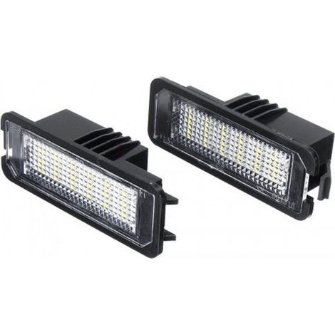 Kit d'éclairage de plaque d'immatriculation à LED pour VW Golf 4 à 7, Bora, Eos, Lupo, Beetle, Passat, Phaeton, Polo, Scirocco, Touareg, Tiguan, CANBUS, blanc 6000K