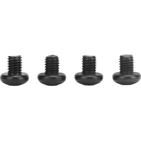 Vis de plaque 4 pièces en acier inoxydable anti‑corrosion pour Tesla Model 3 et Y, retenue métallique filetée M5‑0.8x6, fixation sécurisée, finition noir durable (1/5)