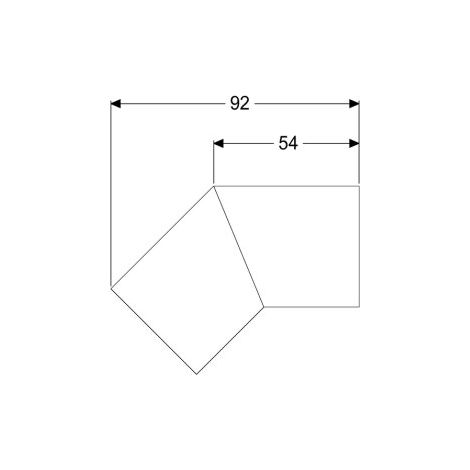 Raccord 45 degrés KESSEL 45102.02