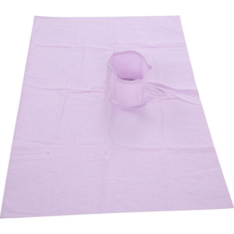 Tableau de massage coton pour salon de beauté, housse avec trou pour visage, 70x100cm, bleu violet. (1/5)