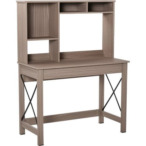 Bureau bibliothèque CHIARA brun (1/5)
