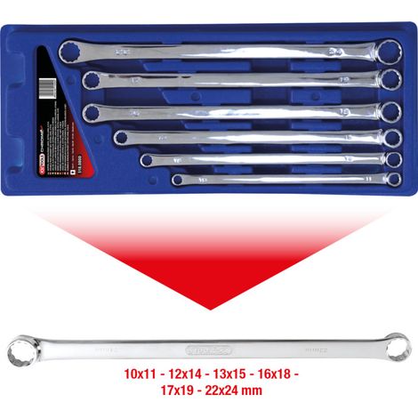 KS Tools Jeu de clés polygonales CHROMEplus, extra longues, 6 pcs. (1/5)