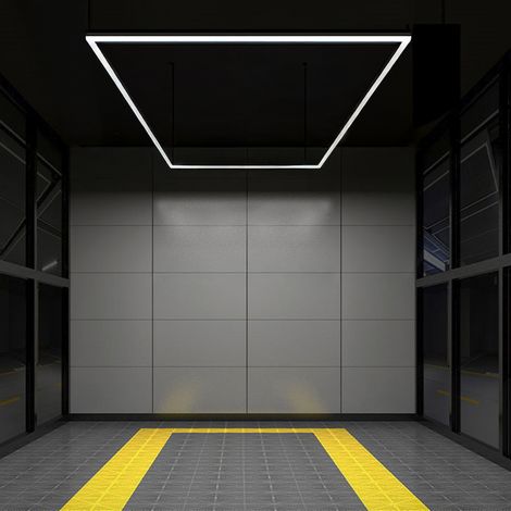 Luci LED a soffitto car detailing SOGI LAM-RA01 - 1 rettangolo - 6500 K - 192 W - 4866x2451 mm (1/4)