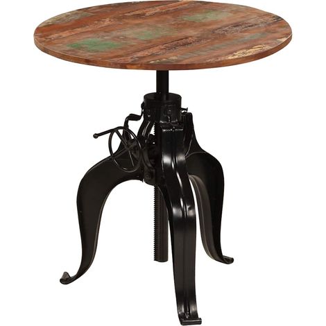 vidaXL Table de bar Bois de récupération massif 75x(76-110) cm (1/5)