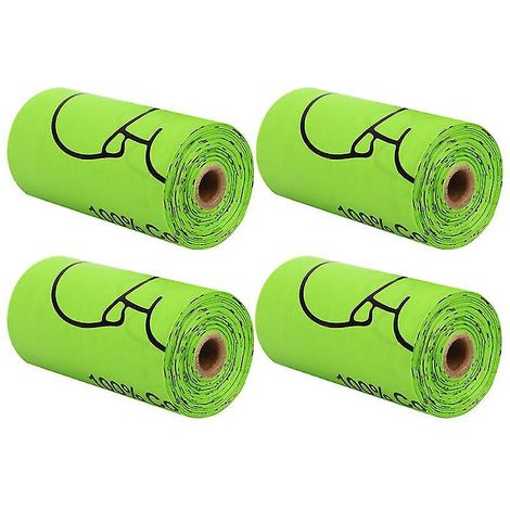 4 rouleaux de sacs à déjections canines
