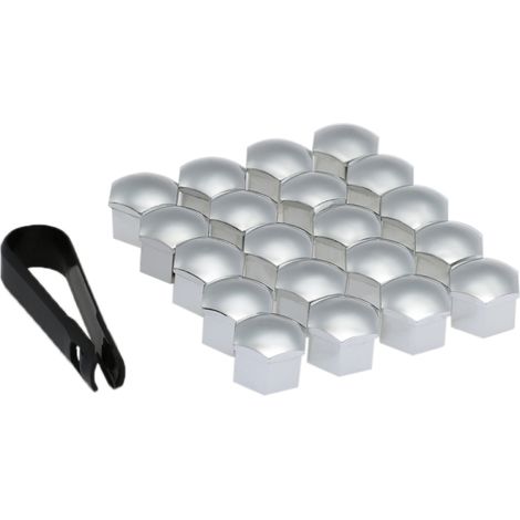Paquete de 20 tapas universales de plástico de 17 mm para tuercas de rueda de coche. (1/5)