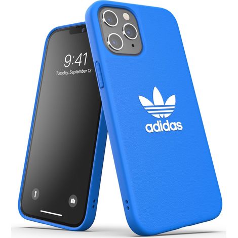 Funda moldeada Adidas OR básica para iPhone 12 Pro Max azul-blanco/azul pájaro-blanco 42223