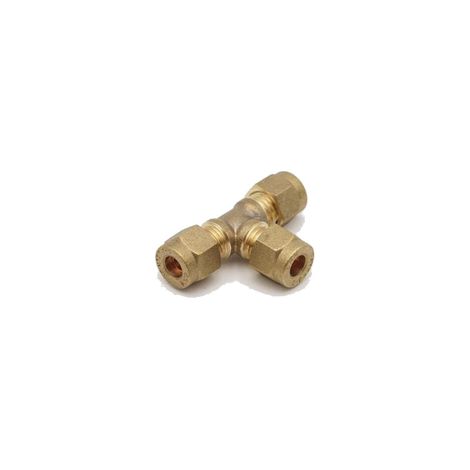 PrimaPlus 6mm Compression Equal Tee Fittings - Pack of 10 (1/2)
