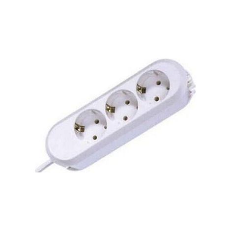 Bachmann SMART 3x Schuko 5m base múltiple 3 salidas AC Blanco