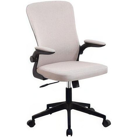 Sedia Ufficio Alice Grigio Chiaro con Braccioli e Pistone a Gas Altezza 94-104 cm
