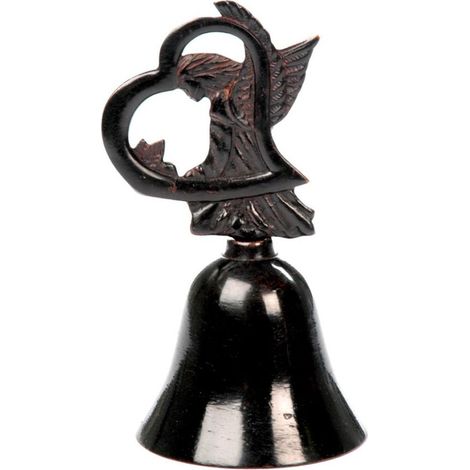 Cloche ange en métal 11 cm