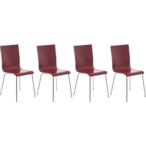 Set 4 Sedie Visitatore PEPE rosso (1/5)