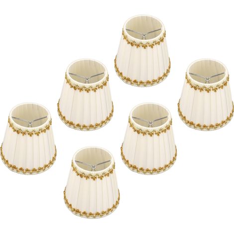 Lot de 6 abat-jour pour bougie, style moderne et épuré, pour ampoule E14. Décoration intérieure. (1/5)