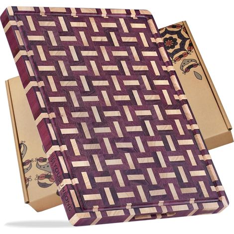 Planche à découper en bois Purpleheart durable