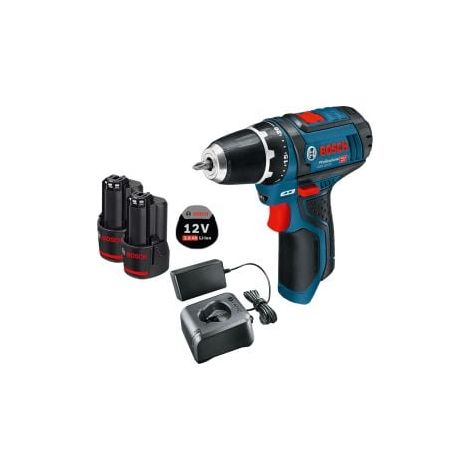 Trapano avvitatore a batteria Bosch GSR 12V-15 / 2x 3,0 Ah batteria + caricabatterie (1/4)
