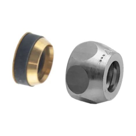 Raccord à joint américain pour flotteur Geberit, et WC lavant, 3/8", chromé brillant
