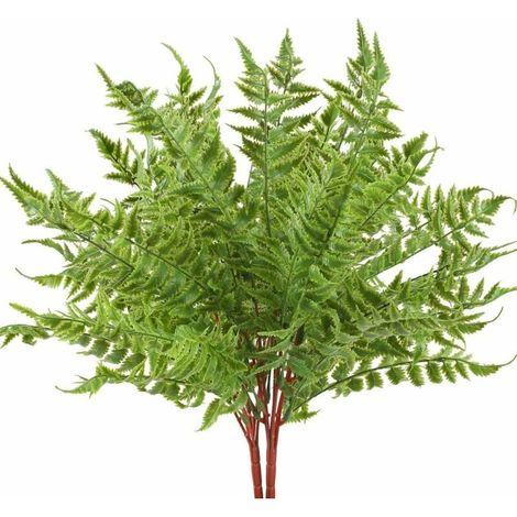 Plante Artificielle - 50 cm - Extérieur Intérieur Balcon Jardin - Faux Arbuste Vert - 2 Pièces (1/5)