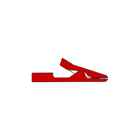 Mini pinza cocodrilo aislada 2mm / roja (ma1) (1/3)