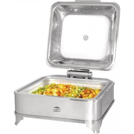 Chafing dish inox carré électrique 6 Litres, 280 W, 220 V - MONO