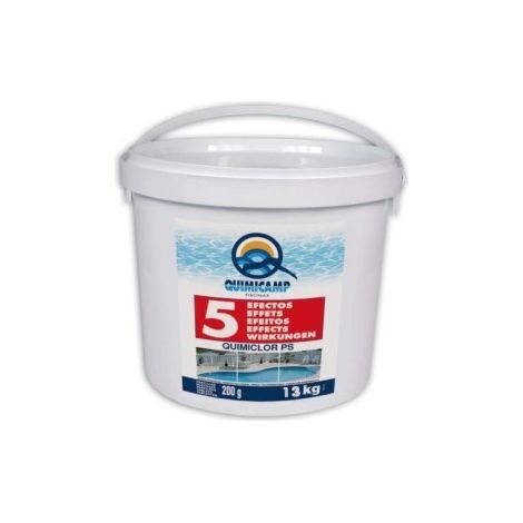 Quimiclor PS 5 Efectos, tabletas 250 grs. 13 Kg. QUIMICAMP