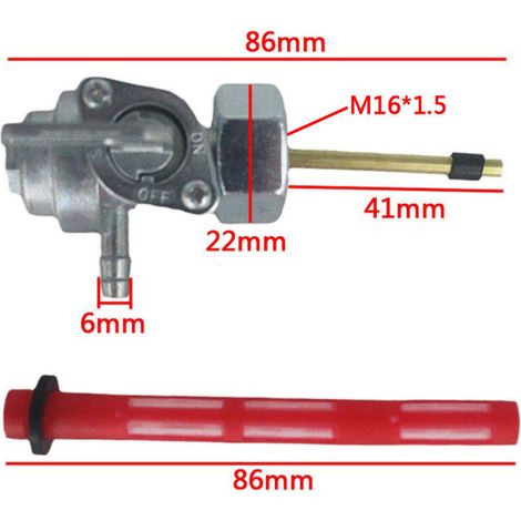 Interruttore carburante Honda compatibile con Honda CB400/550/650/750 CL350 CM400 CX500--Crezuo