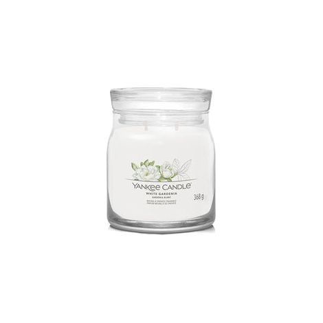 Gardénia Blanc - Yankee Candle Signature - Bougie moyenne à deux mèches - Nouveauté 2022