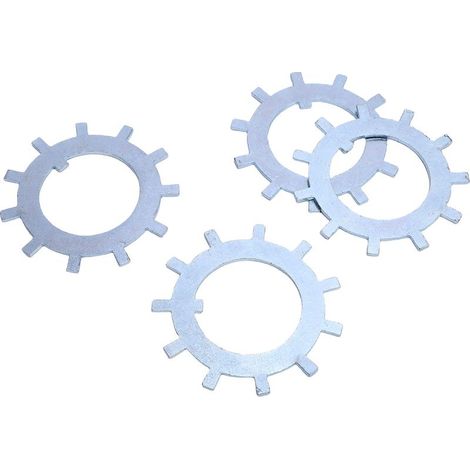 Rondelle Tang de broche de roue de remorque, 4 pièces, 1.75 pouces, remplacement pour essieu 10k HD 12k 15k 14 GA. (1/4)
