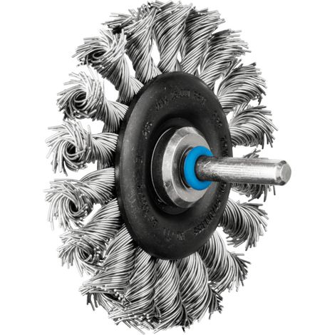 PFERD TOOLS Rundbürste gezopft RBG Ø76x12 mm Schaft-Ø6 mm Edelstahl-Draht-Ø0,50 10 Stk