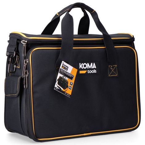 Werkzeugtasche mit 9 Litern Fassungsvermögen und einer maximalen Tragkraft von 15 kg, Farbe Schwarz