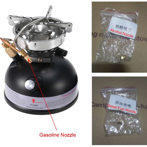 Mini poêle à essence Portable pour Camping en plein air, carburant liquide, alcool, huile Diesel (1/5)