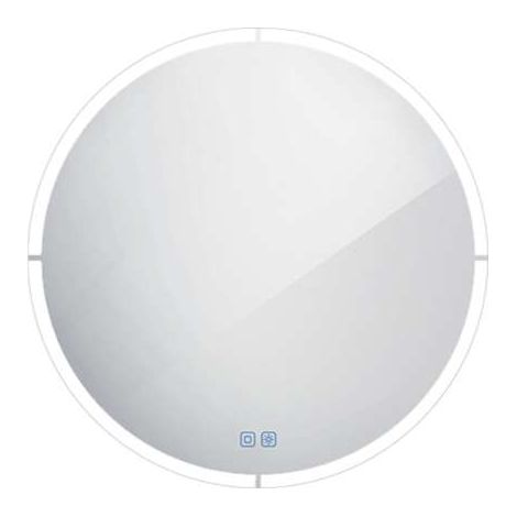 Nimco - Miroir avec éclairage LED, diamètre 80 cm, touches tactiles, aluminium ZP 24002RVX (1/5)