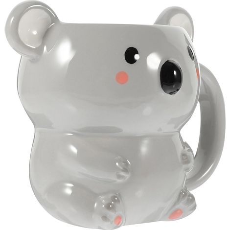 Keramik Kaffeetasse mit Niedlichem Waschbär Motiv Glatte Runde Kanten ohne Grate Schöner Look für Kaffee und Tee Zuhause oder Büro (1/5)
