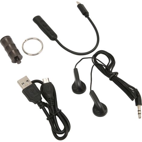 Enregistreur collier numérique à 1 bouton, enregistreur de 16 Go, mini enregistreur numérique suspendu pour activités professionnelles en extérieur (1/5)