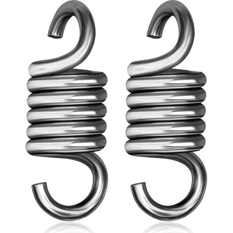 Ressort de Traction pour Chaise Suspendue et hamac, chaises suspendues en Acier Inoxydable, Suspension pour Porch Swing, chaises suspendues en Acier Inoxydable (7 mm) (1/5)