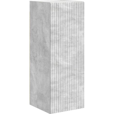 Mueble TV de pared moderno eleva tu espacio con almacenamiento elegante 30 x 31 x 80 cm madera contrachapada hormigón 020054973 (1/5)
