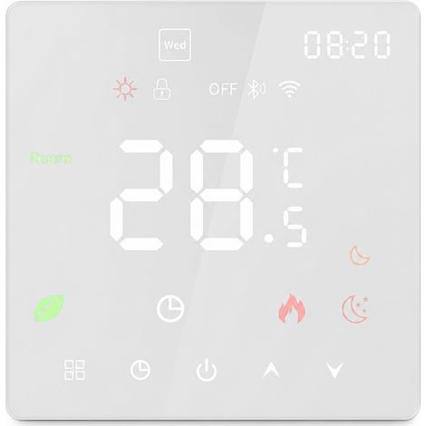 Thermostat K6 pour chauffage hydraulique/chaudière murale, 3 A, blanc, sans Wi-Fi (1/5)