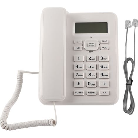 Téléphone KX-T6001CID pour domicile/hôtel/entreprise, blanc (1/5)