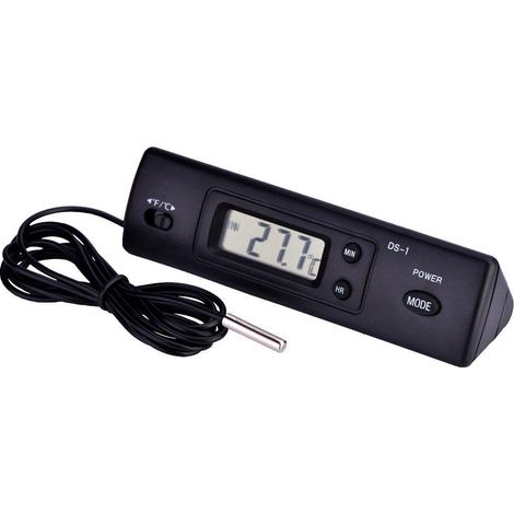 Thermomètre numérique LCD avec sonde filaire pour réfrigérateur et congélateur, indicateur de température électronique précis, capteur à distance, affichage digital, outil de mesure pour frigo. (1/5)