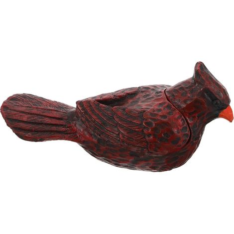 Coffre à Clés Extérieur D’oiseau Factice Cache-clé pour Clé de Secours Sécurisée Résistante aux Intempéries Décor de Jardin Camouflage Naturel Conteneur de Rangement Pratique