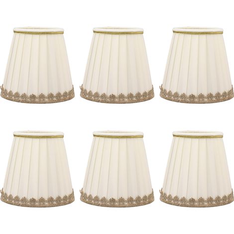 6 Pièces Lustre Abat-jour Lampe de Table Abat-jour Tissus Abat-jour Ensemble Petit Abat-jour pour un Usage Domestique.
