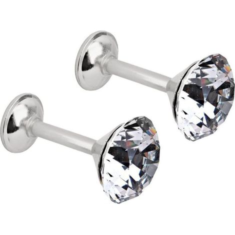 Set of 2 diamond-shaped curtain tiebacks with wall hook and tassel, towel holder.