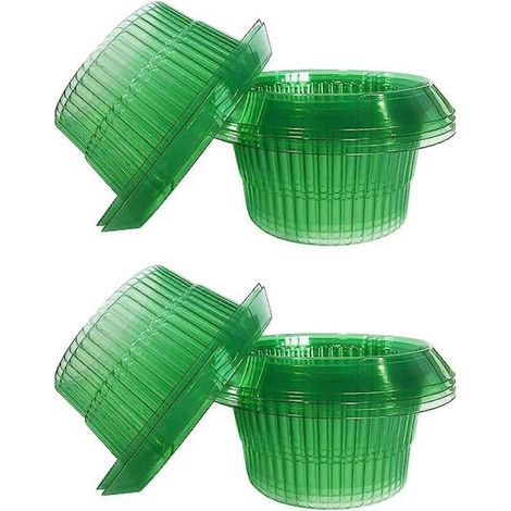10 pezzi di collari di protezione anti-lumache riutilizzabili per l'agricoltura, anelli di protezione per il risparmio idrico, accessori e strumenti per l'orto e l'agricoltura. (1/5)