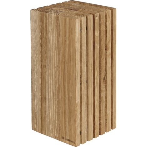 Messerblock, Eichenholz, 13 x 13 x 26 cm / Zassenhaus (1/3)