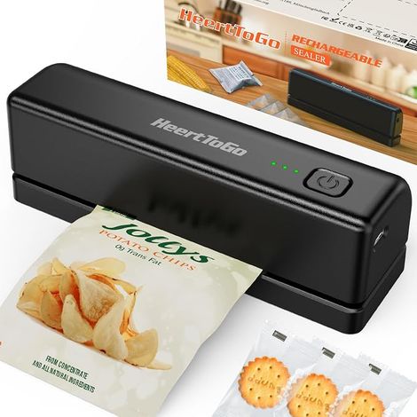 Soudeuse À Sachets - Appareil Portable Rechargeable 3000 mAh - Bande De Soudure 10 cm - Pour Conservation Aliments - 1 Pièce (1/5)