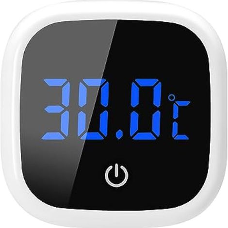 Thermomètre d'aquarium, mini thermomètre numérique, affichage LED, capteur de température haute précision, pour aquariums d'eau douce et d'eau de mer (1/5)