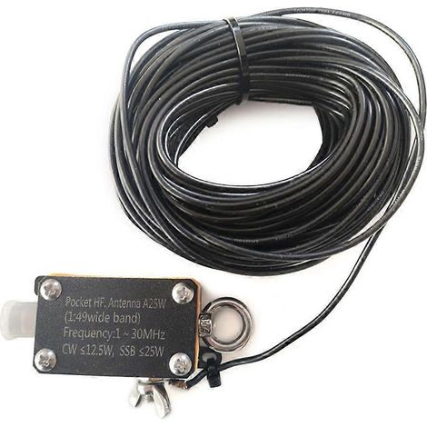 Pocket HF Antenna A25 1-30MHz, Kurzwellen-Funkantenne für Transceiver, tragbarer invertierter Dipol Typ V, effektiv für DX und tragbar.