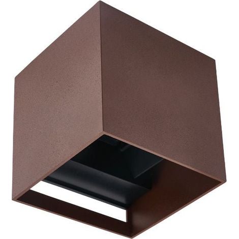 Applique Murale Couleur Cuir IP65 Cube pour Ampoule G9 - SILAMP