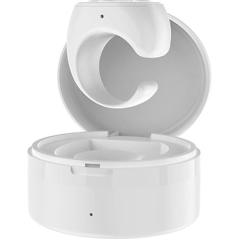 Télécommande vidéo selfie avec bouton-poussoir et anneau Bluetooth (1 pièce) - Compatible avec téléphones portables - Rose, noir et blanc - ABS (1/5)