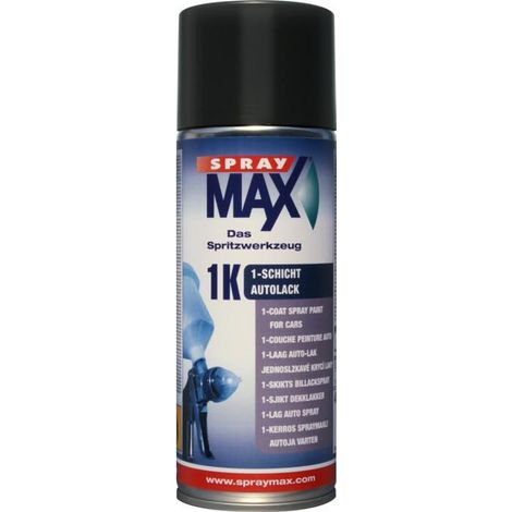 Bombe de peinture - Noir satiné - RAL 9005 - Auto/moto - SprayMax - 400ml